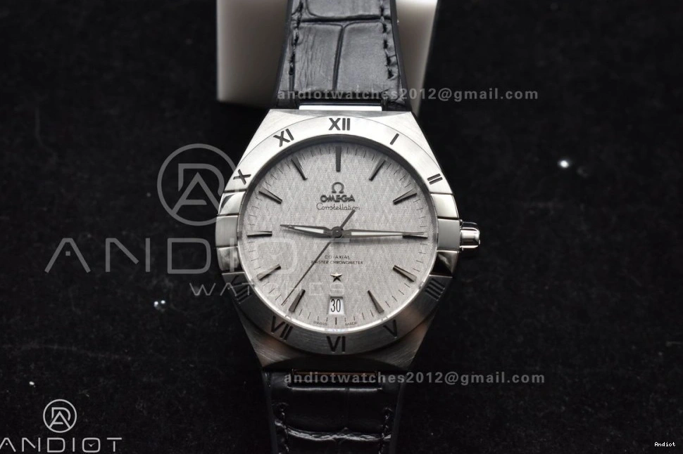 Strap Gray SS Clone A8900 Constellation Best Edition 1:1 VSF Black Gummy on Dial Super 1222